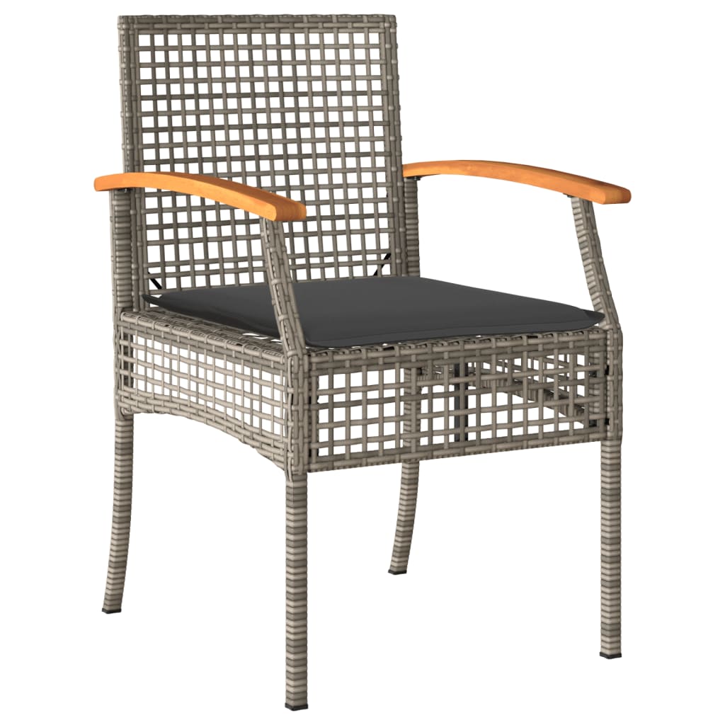 vidaXL Garden Dining Set | Grey, Black, Dark Grey