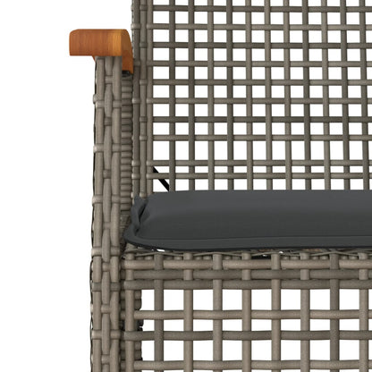 vidaXL Garden Dining Set | Grey, Black, Dark Grey