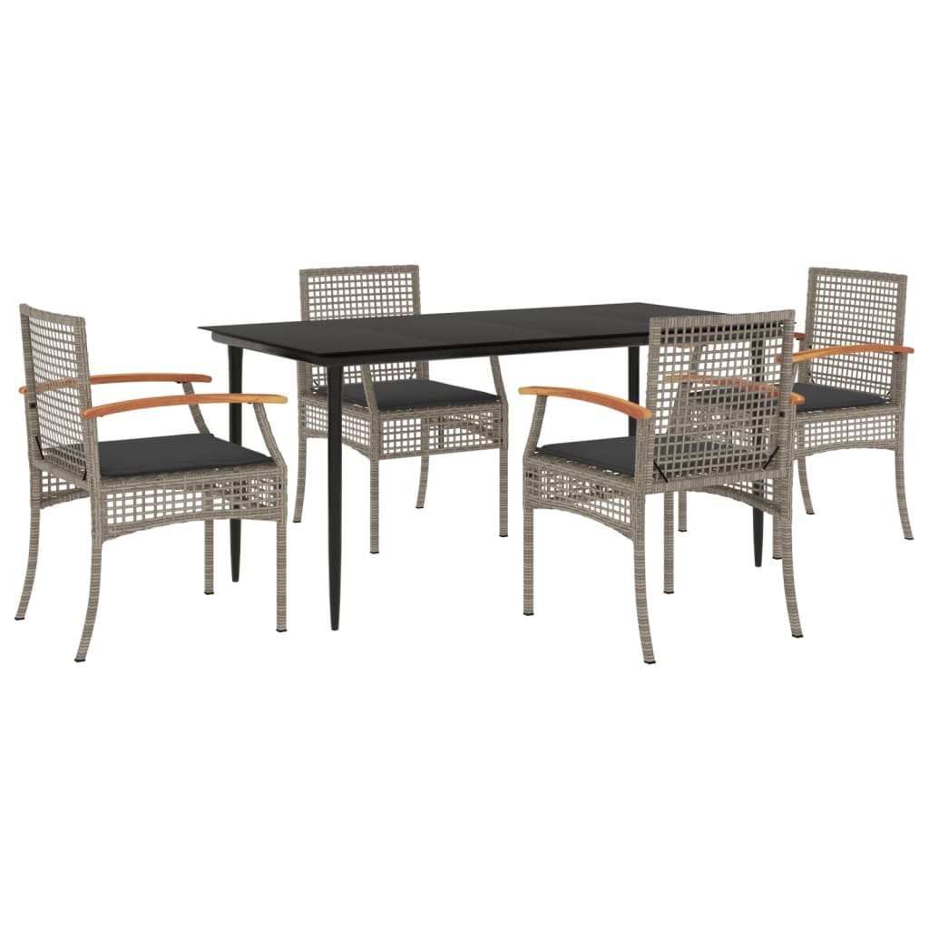vidaXL Garden Dining Set | Grey