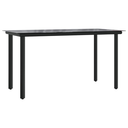 vidaXL Garden Dining Set | Grey | PE rattan | Medium | UV-resistant materials