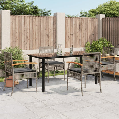 vidaXL Garden Dining Set | Grey, Black