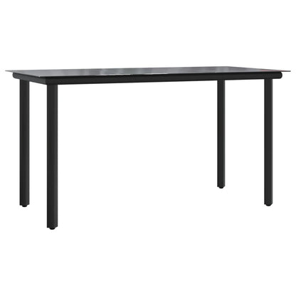 vidaXL Garden Dining Set | Black and Grey