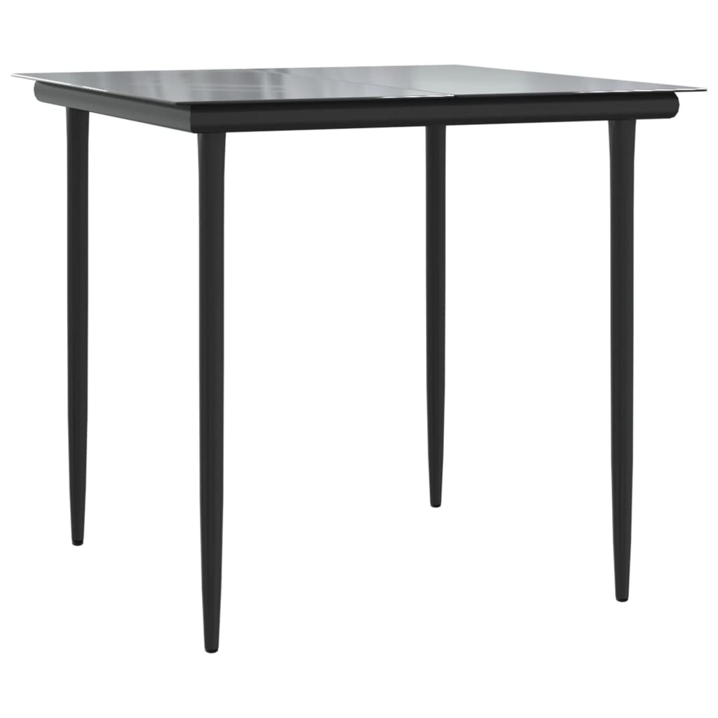 vidaXL Garden Dining Set | Beige, Black, Cream White