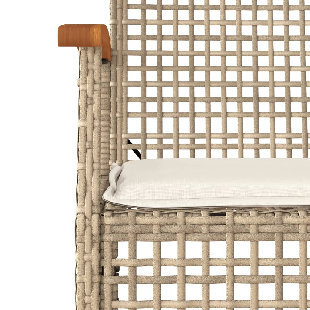 vidaXL Garden Dining Set | Beige, Black, Cream White