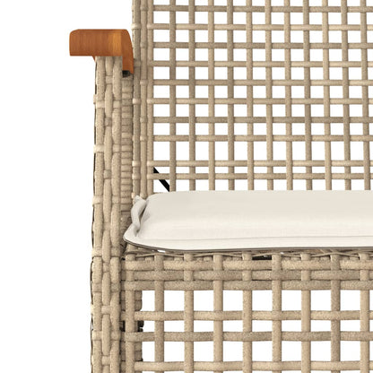 vidaXL Garden Dining Set | Beige, Black, Cream white