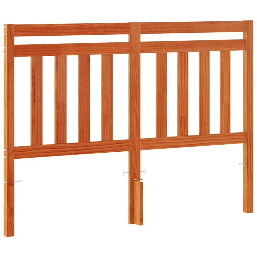 vidaXL Headboard Wax Brown 135 cm Solid Wood Pine