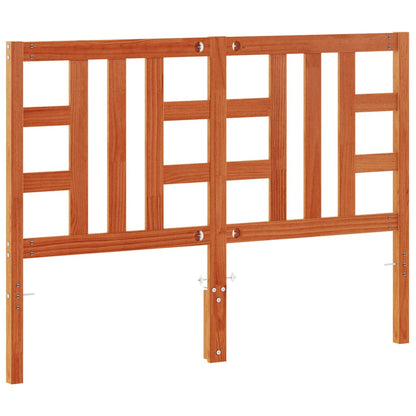vidaXL Headboard Wax Brown 135 cm Solid Wood Pine