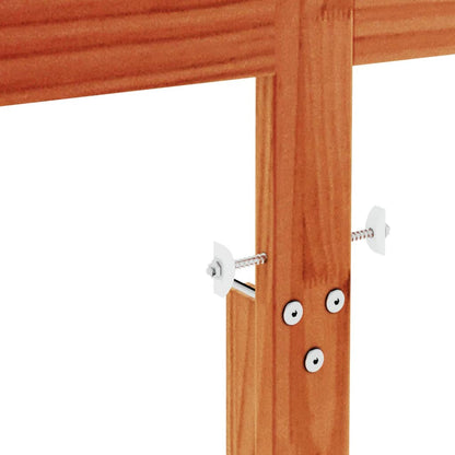 vidaXL Headboard Wax Brown 135 cm Solid Wood Pine