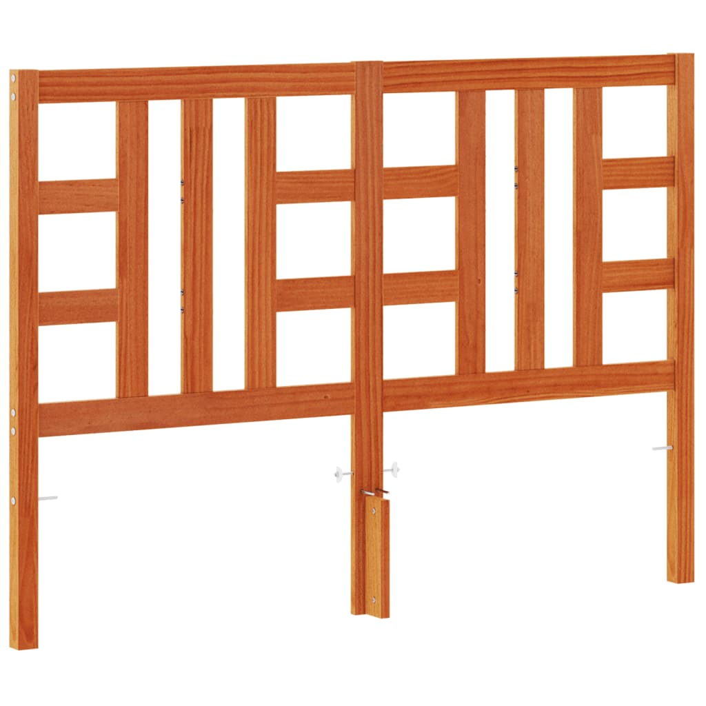 vidaXL Headboard Wax Brown 150 cm Solid Wood Pine
