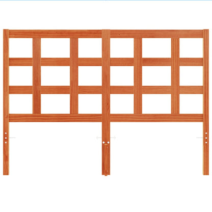 vidaXL Headboard Wax Brown 135 cm Solid Wood Pine