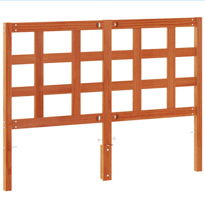 vidaXL Headboard Wax Brown 135 cm Solid Wood Pine