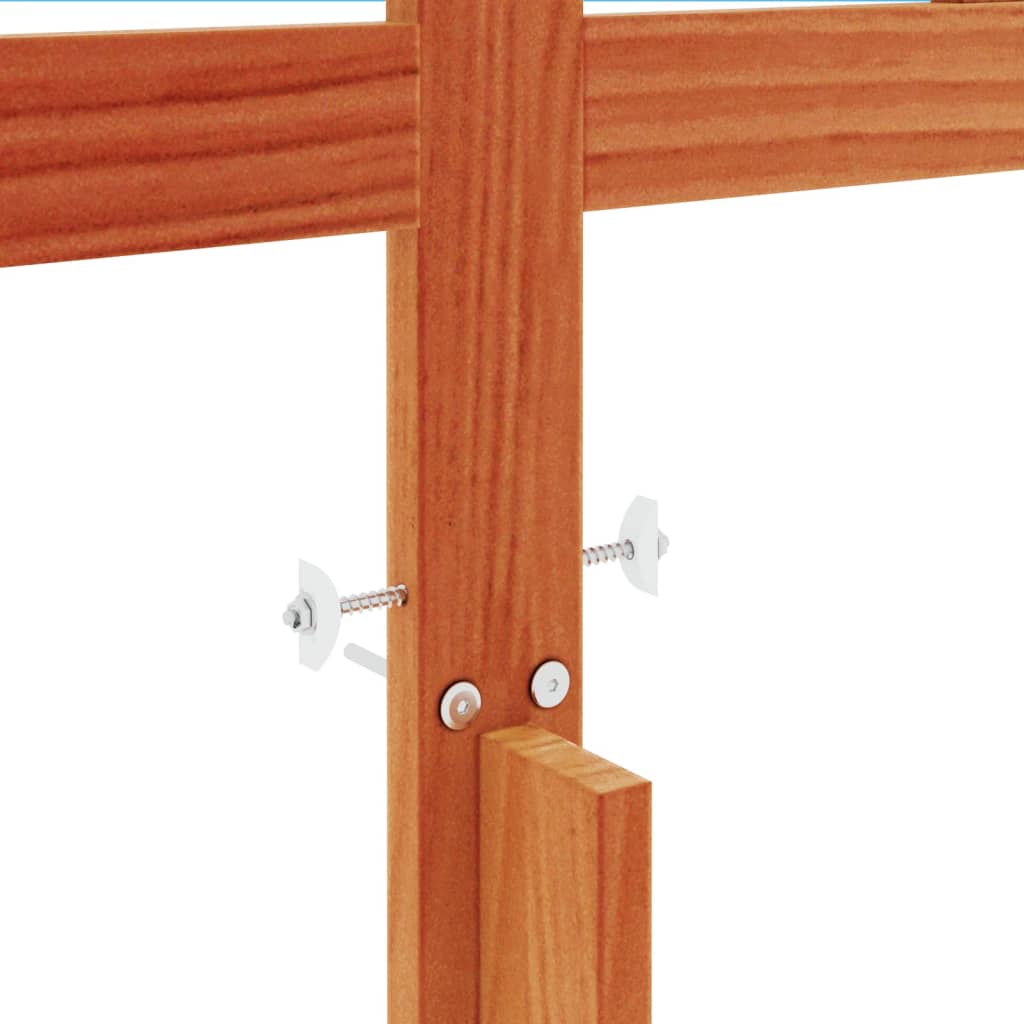 vidaXL Headboard Wax Brown 135 cm Solid Wood Pine