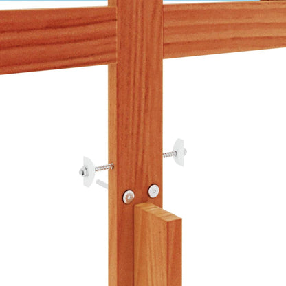 vidaXL Headboard Wax Brown 135 cm Solid Wood Pine