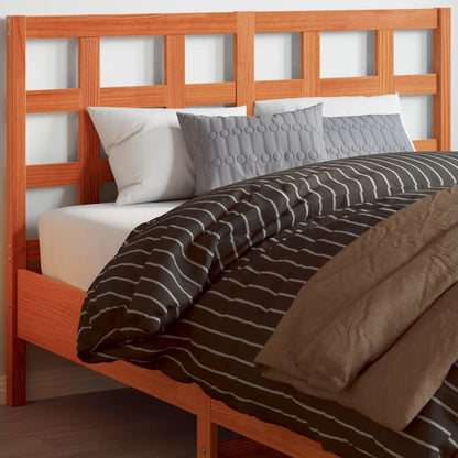 vidaXL Headboard Wax Brown 135 cm Solid Wood Pine