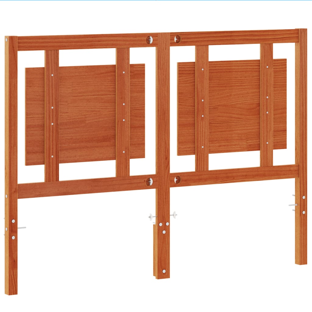 vidaXL Headboard Wax Brown 135 cm Solid Wood Pine