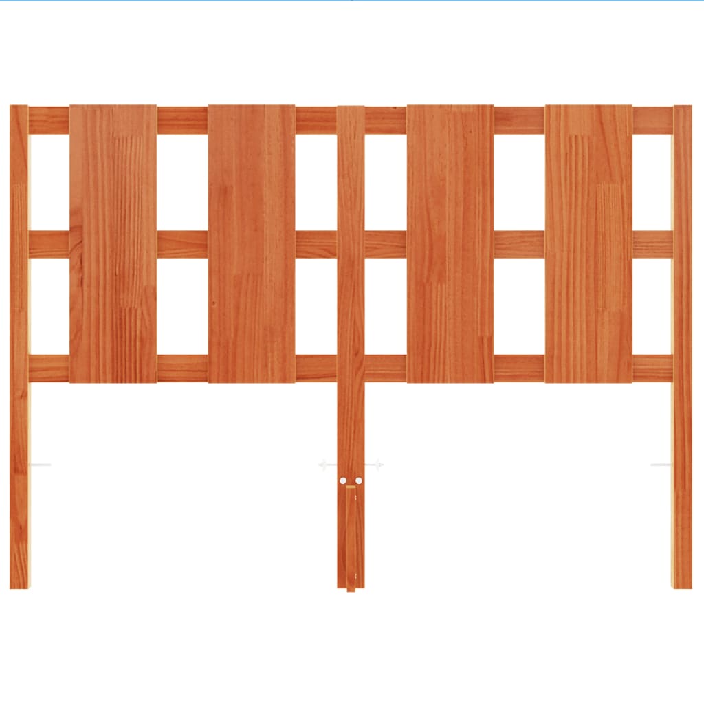 vidaXL Headboard Wax Brown 135 cm Solid Wood Pine
