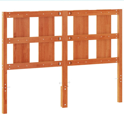 vidaXL Headboard Wax Brown 135 cm Solid Wood Pine
