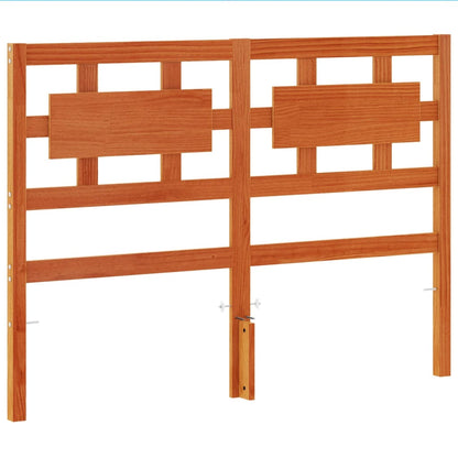 vidaXL Headboard | Wax Brown | Solid Pine Wood | 135 cm | Headboard