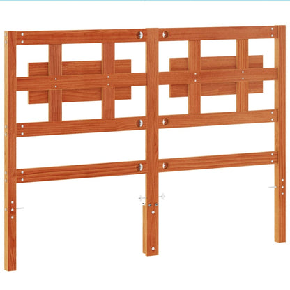 vidaXL Headboard | Wax Brown | Solid Pine Wood | 135 cm | Headboard