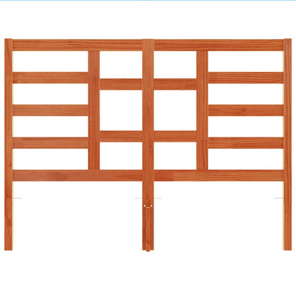 vidaXL Headboard Wax Brown 135 cm Solid Wood Pine