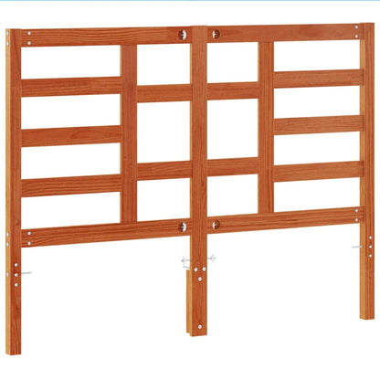 vidaXL Headboard Wax Brown 135 cm Solid Wood Pine