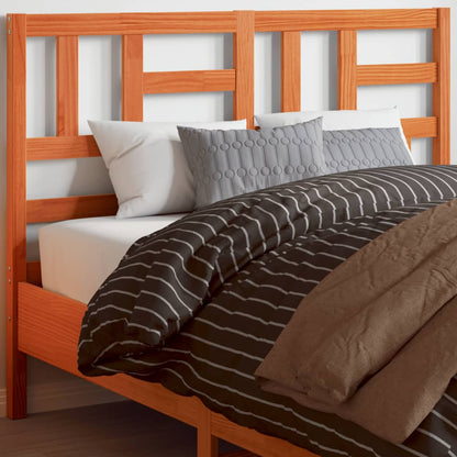 vidaXL Headboard Wax Brown 135 cm Solid Wood Pine