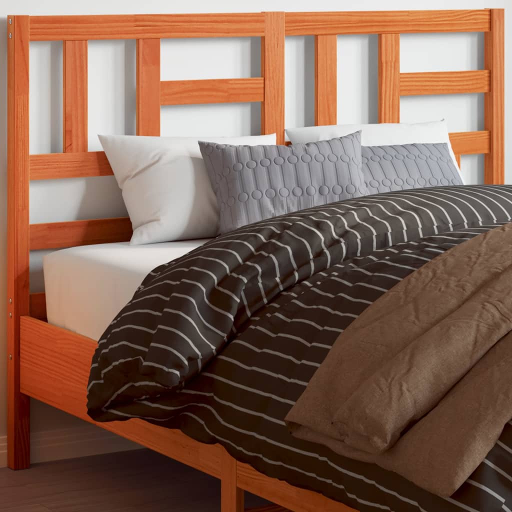 vidaXL Headboard Wax Brown 150 cm Solid Wood Pine