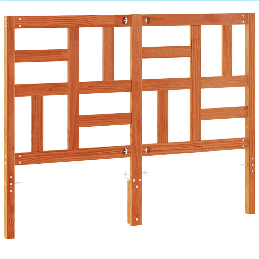 vidaXL Headboard Wax Brown 160 cm Solid Wood Pine