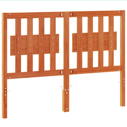 vidaXL Headboard Wax Brown 135 cm Solid Wood Pine