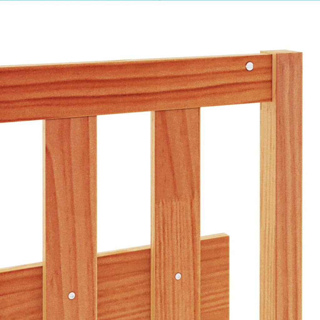 vidaXL Headboard Wax Brown 135 cm Solid Wood Pine
