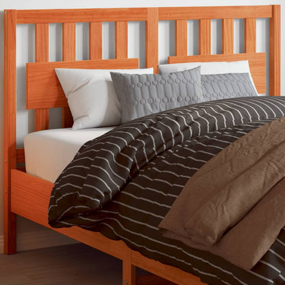 vidaXL Headboard Wax Brown 135 cm Solid Wood Pine