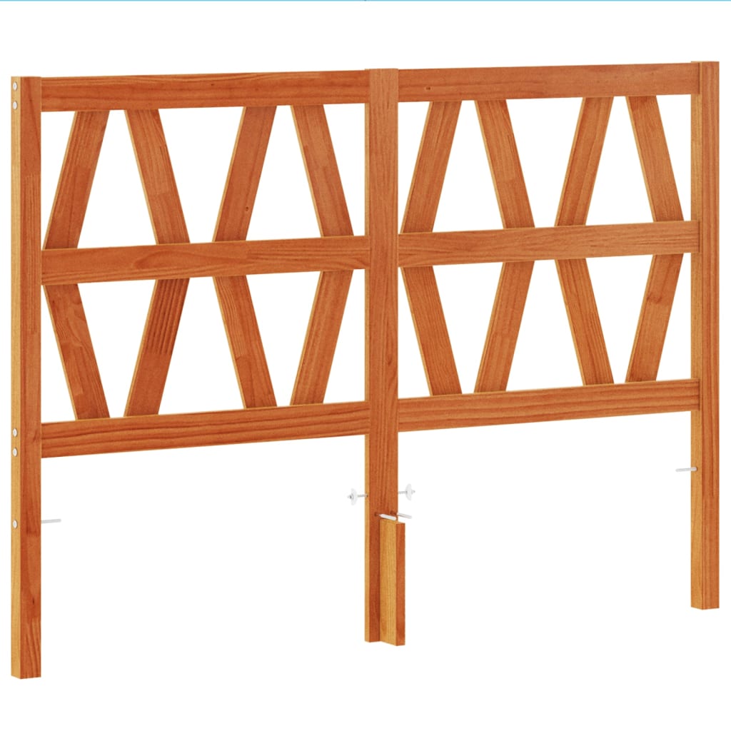 vidaXL Headboard Wax Brown 135 cm Solid Wood Pine