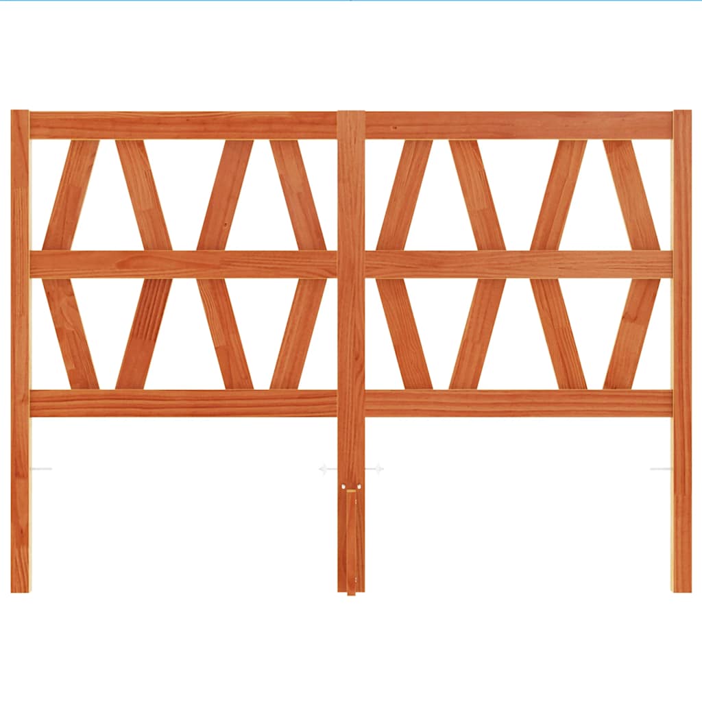 vidaXL Headboard Wax Brown 135 cm Solid Wood Pine