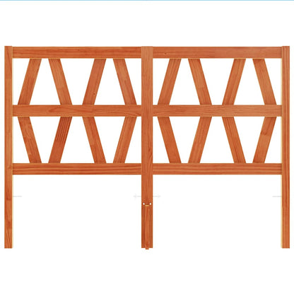vidaXL Headboard Wax Brown 135 cm Solid Wood Pine