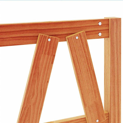 vidaXL Headboard Wax Brown 135 cm Solid Wood Pine