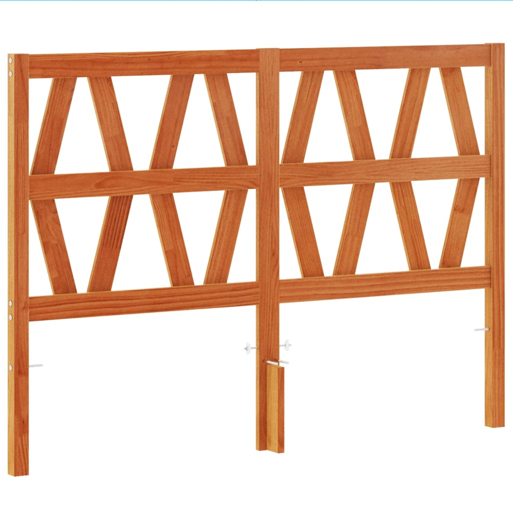 vidaXL Headboard Wax Brown 160 cm Solid Wood Pine