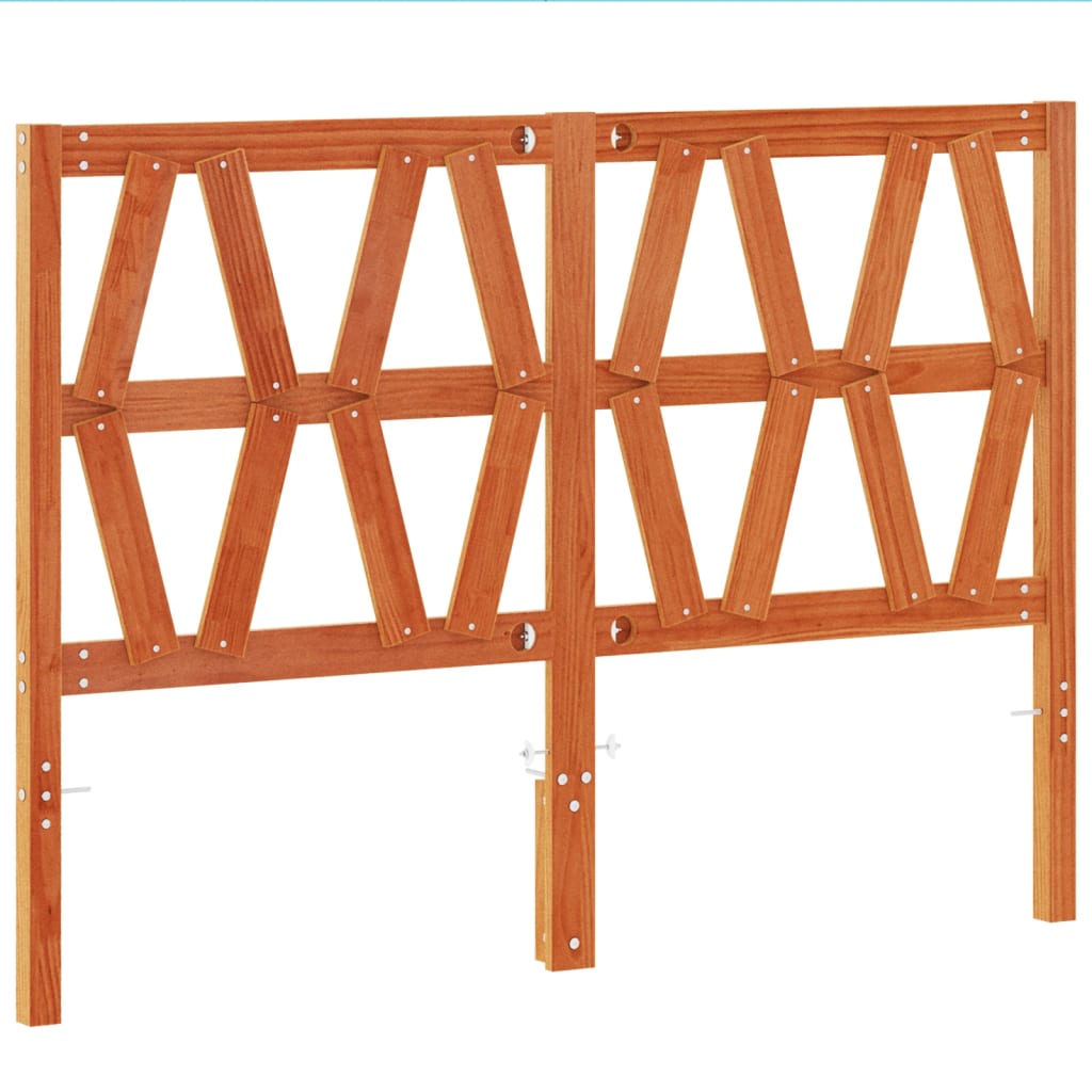 vidaXL Headboard Wax Brown 160 cm Solid Wood Pine