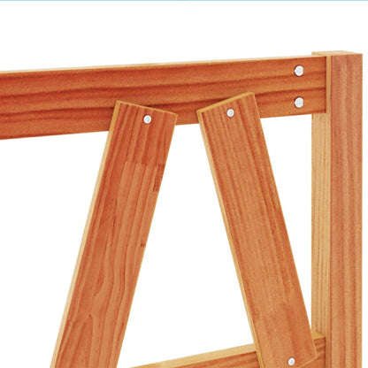 vidaXL Headboard Wax Brown 160 cm Solid Wood Pine