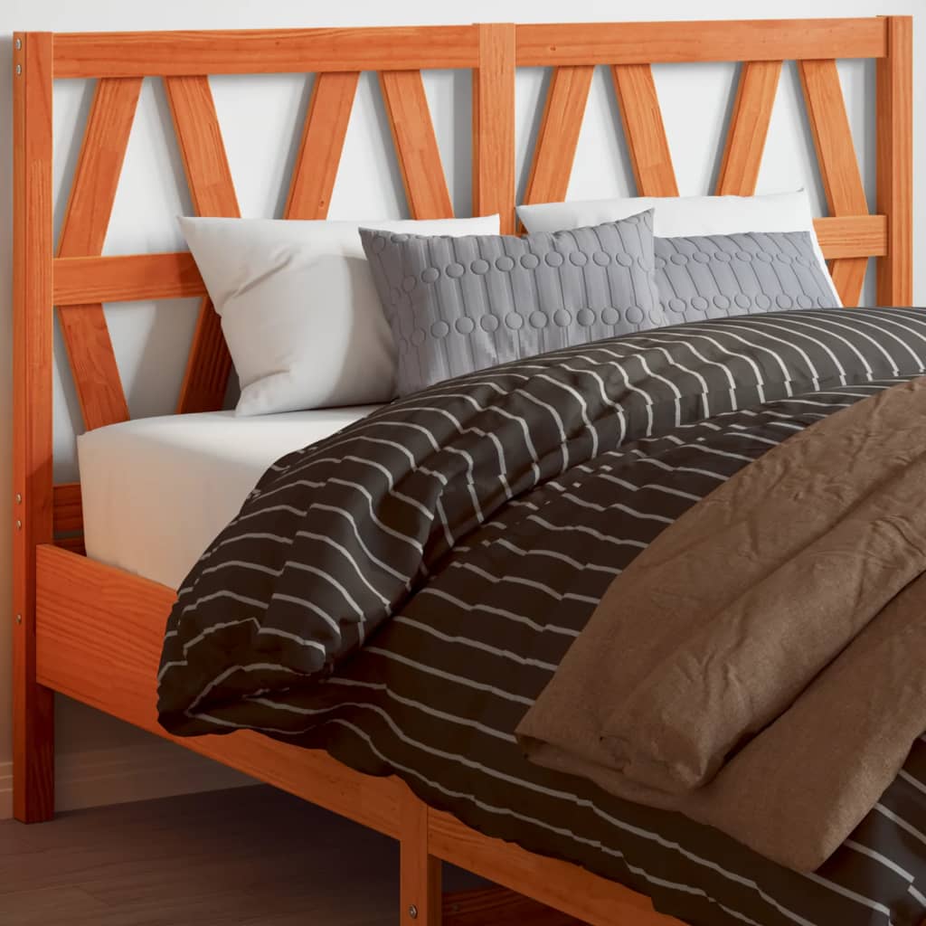 vidaXL Headboard Wax Brown 160 cm Solid Wood Pine