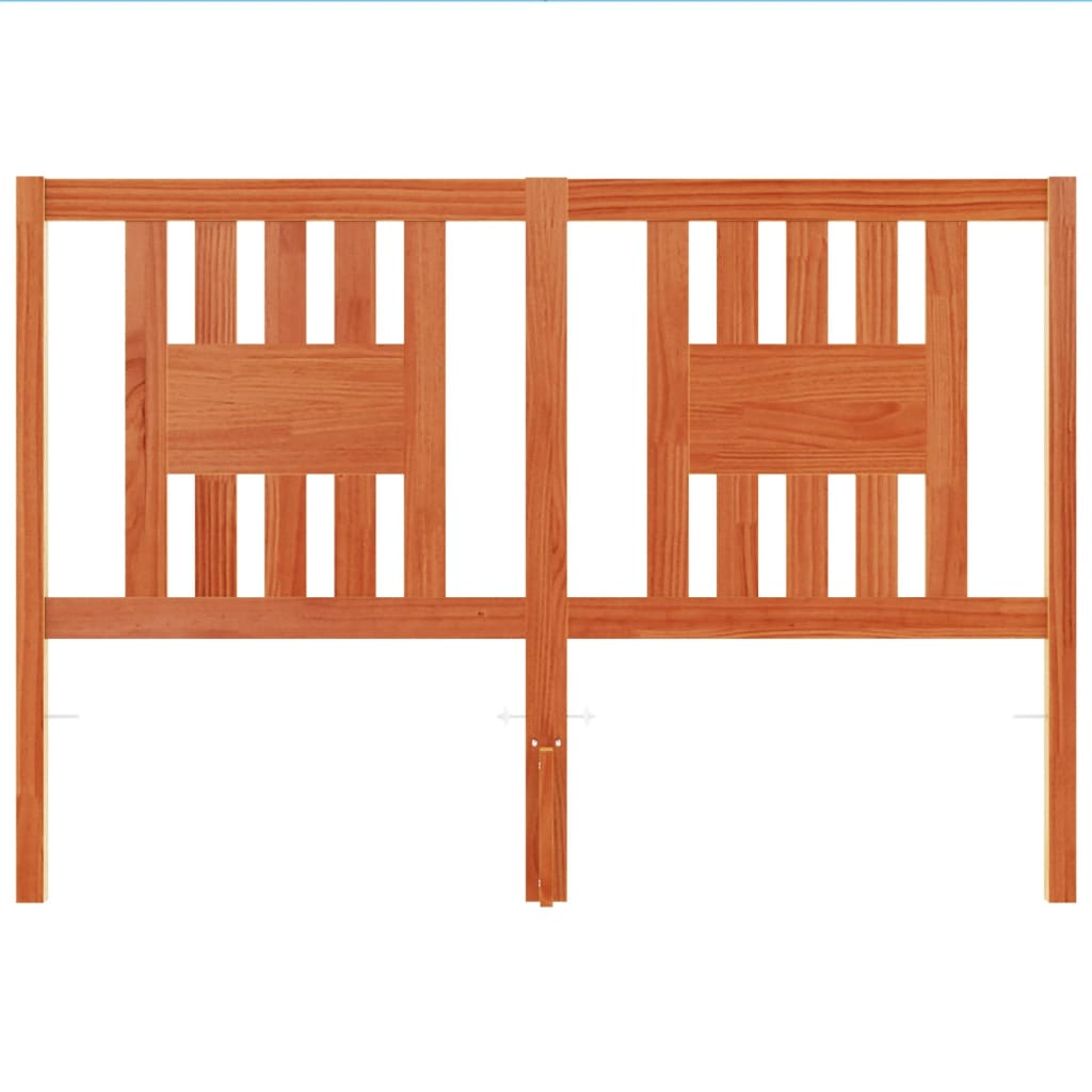 vidaXL Headboard Wax Brown 140 cm Solid Wood Pine