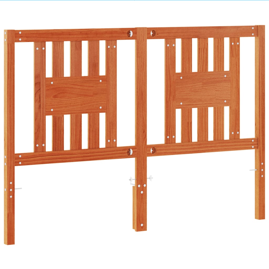 vidaXL Headboard Wax Brown 140 cm Solid Wood Pine