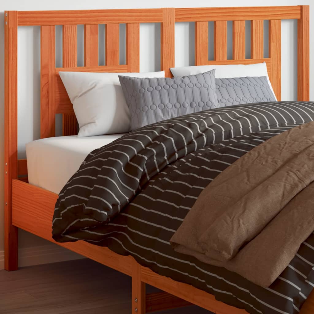 vidaXL Headboard Wax Brown 140 cm Solid Wood Pine