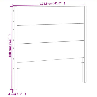 vidaXL Headboard Wax Brown 100 cm Solid Wood Pine