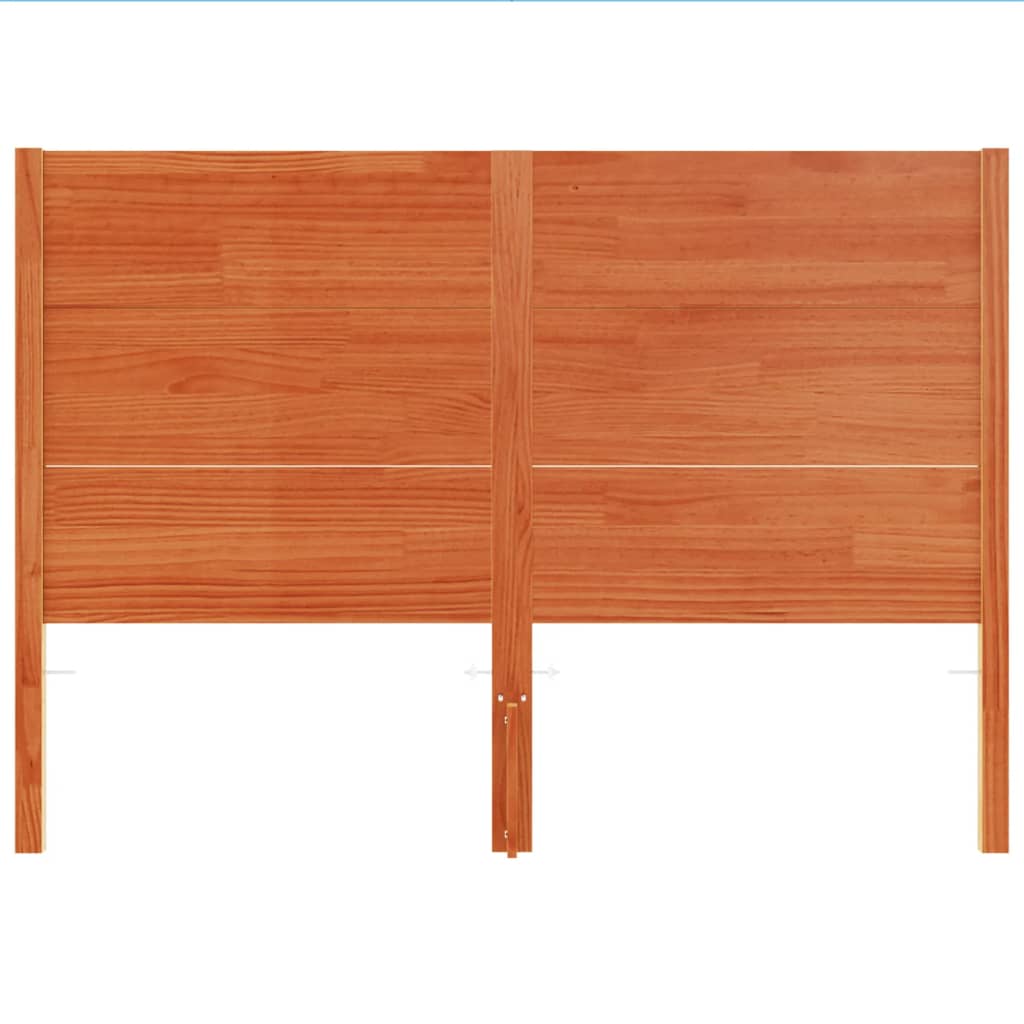 vidaXL Headboard Wax Brown 150 cm Solid Wood Pine