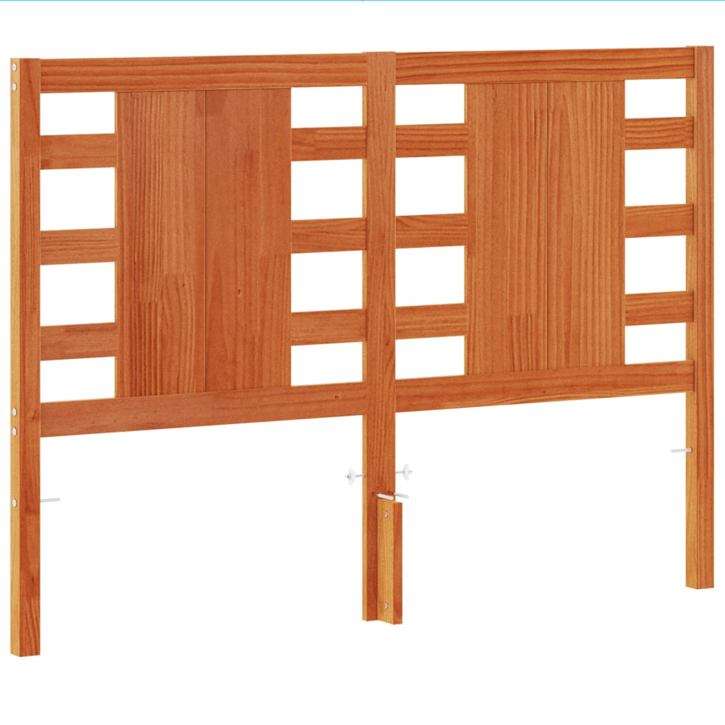 vidaXL Headboard | Wax Brown | Solid Pine Wood | 135 cm | Durable | Headboard