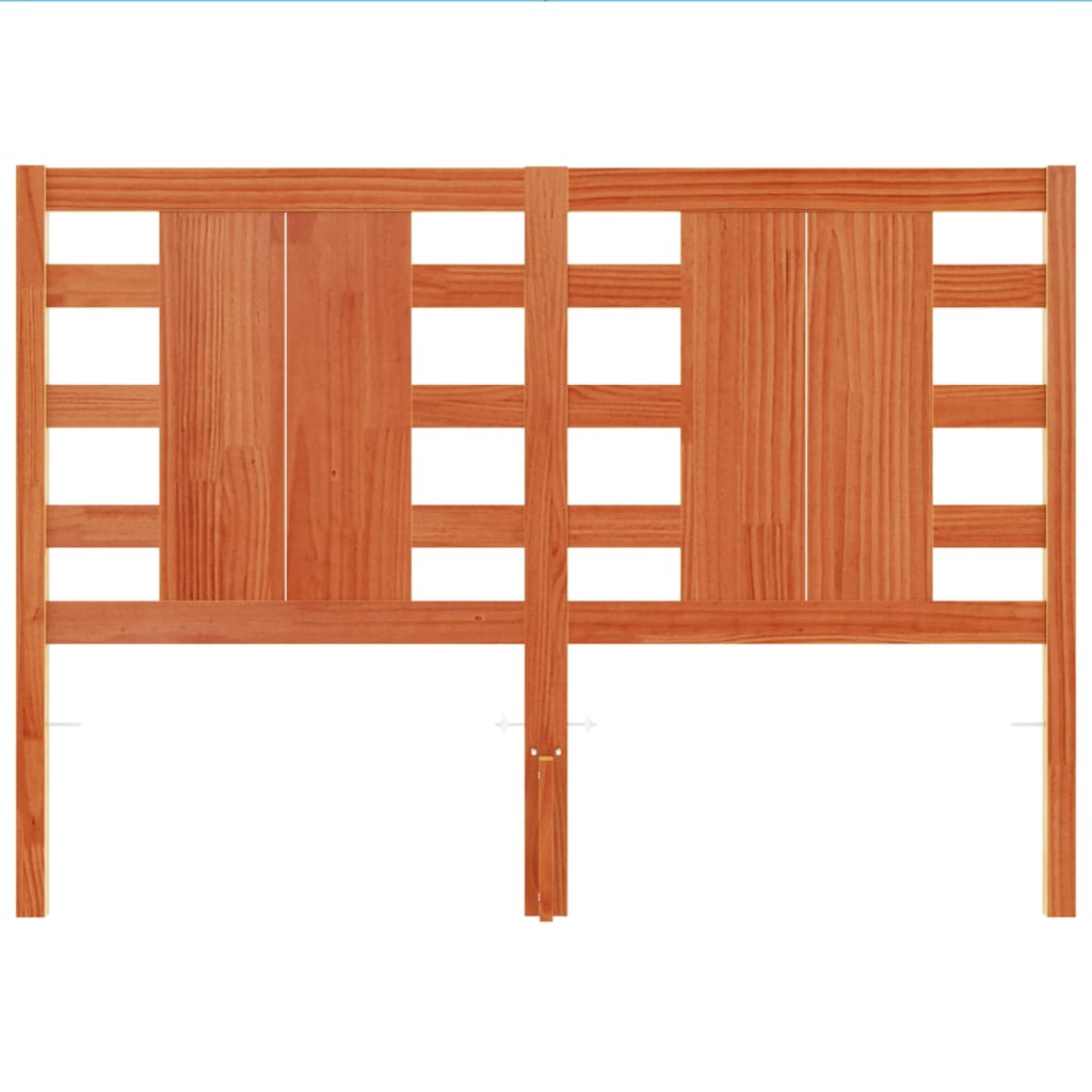 vidaXL Headboard | Wax Brown | Solid Pine Wood | 135 cm | Durable | Headboard