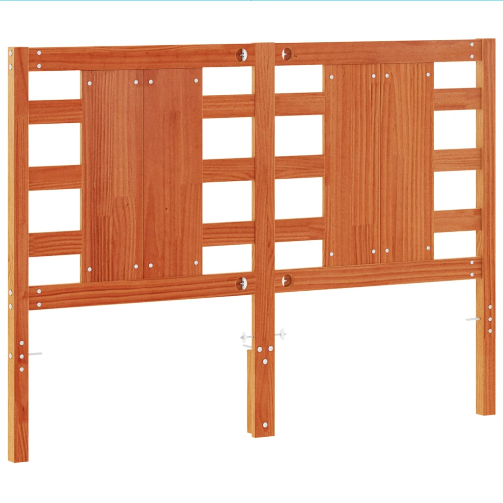 vidaXL Headboard | Wax Brown | Solid Pine Wood | 135 cm | Durable | Headboard
