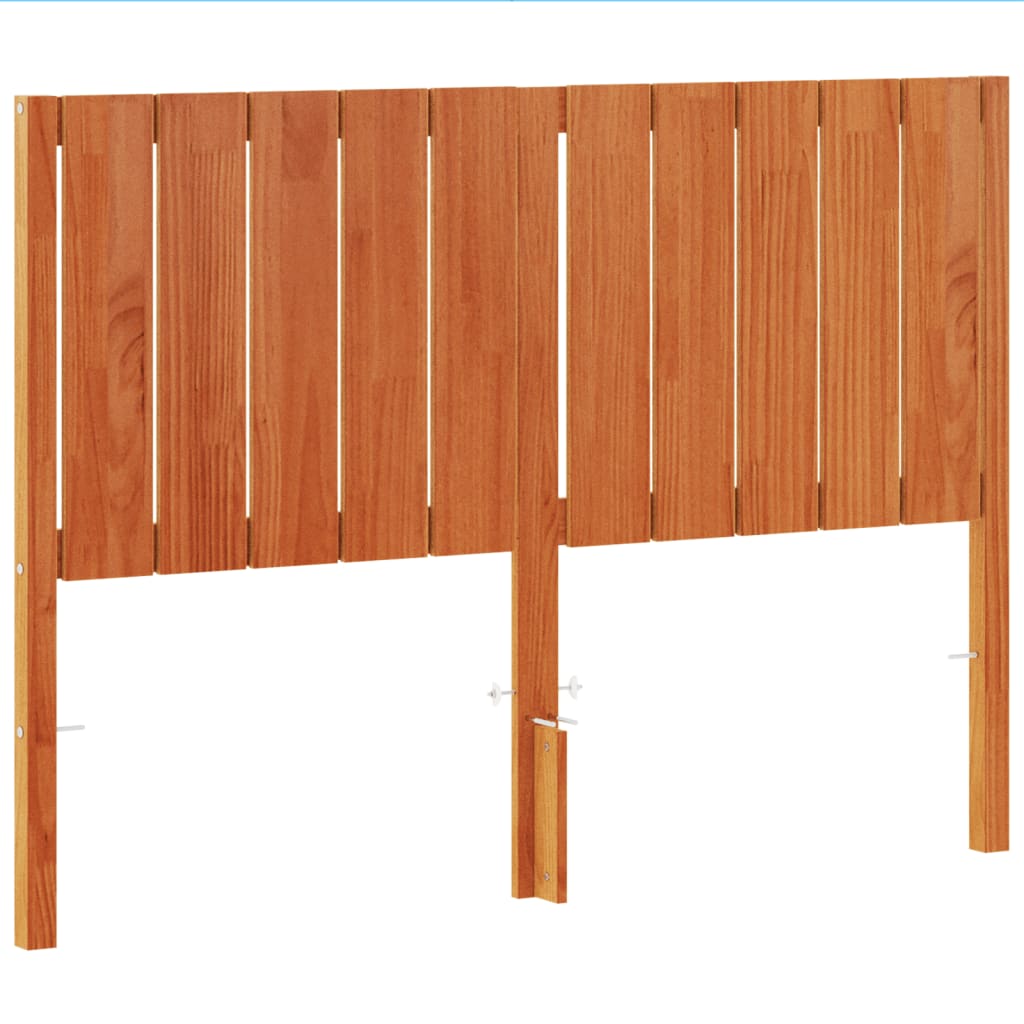 vidaXL Headboard Wax Brown 135 cm Solid Wood Pine