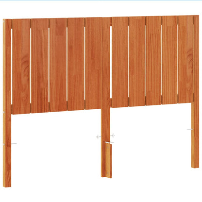 vidaXL Headboard Wax Brown 135 cm Solid Wood Pine