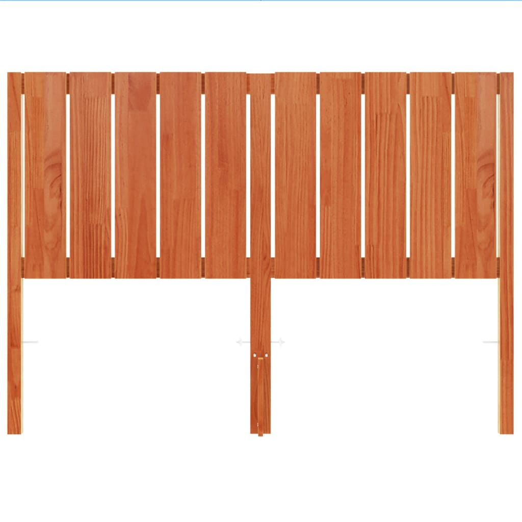 vidaXL Headboard Wax Brown 135 cm Solid Wood Pine